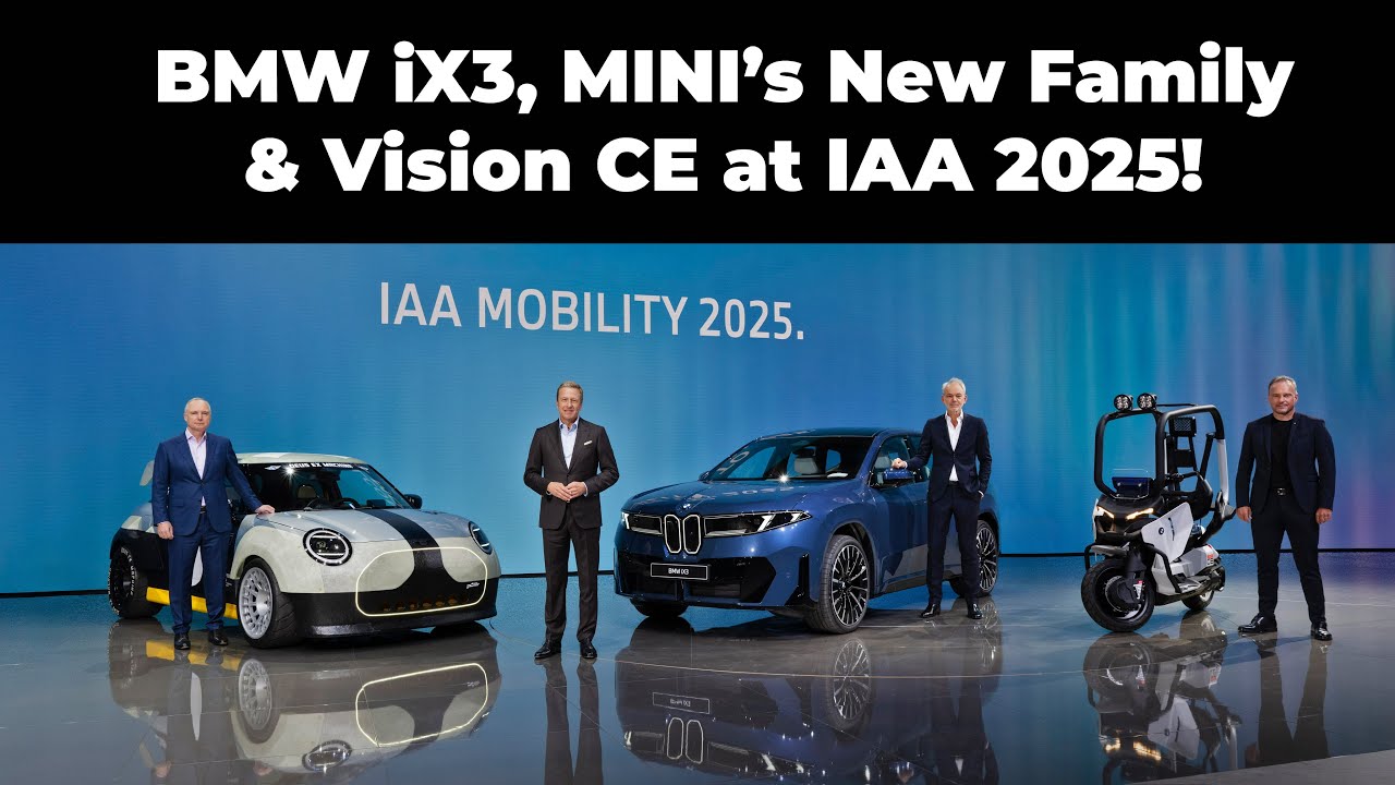 BMW iX3, MINI’s New Family & Vision CE at IAA 2025