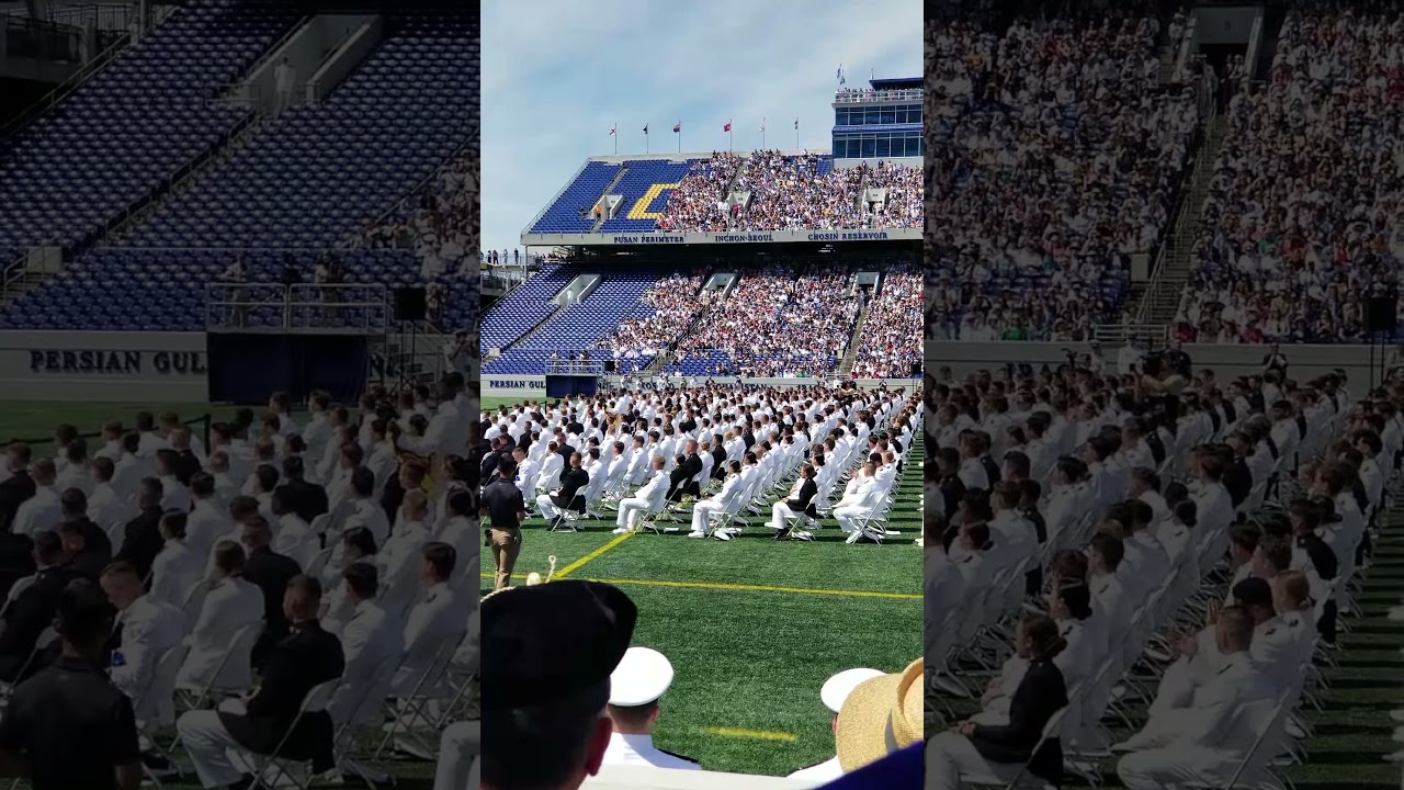 2023 International Navy Students with their flags graduating at Annapolis (Part 1)