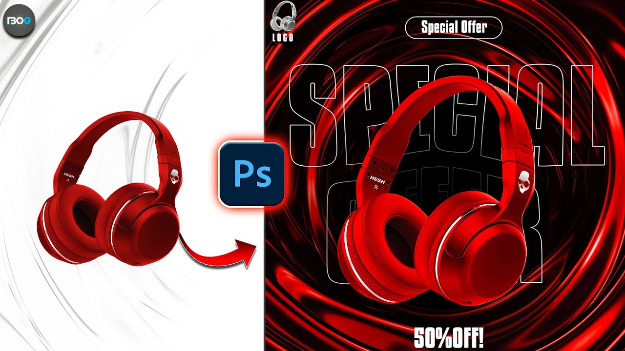 Mastering Product Poster Art in Photoshop/Product poster design in photoshop Tutorial