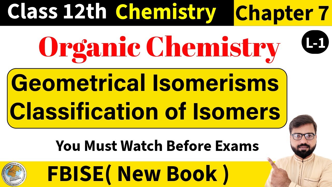 Geometrical Isomerism | Isomerism and It's Classification | Stereoisomerisms | NBF | L 1 | NBF