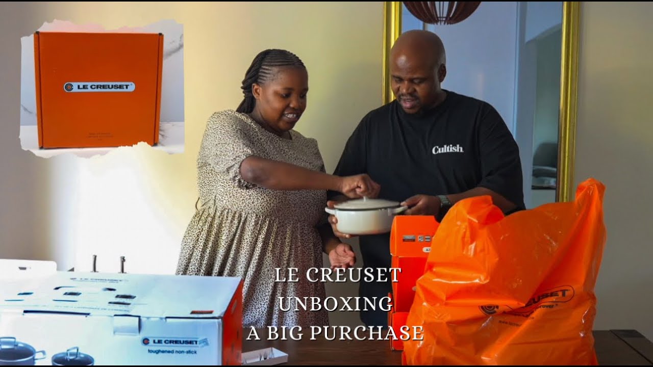 Unbox our first Le Creuset big purchase with us| Hubby got me my dream pot set  |SA Couple