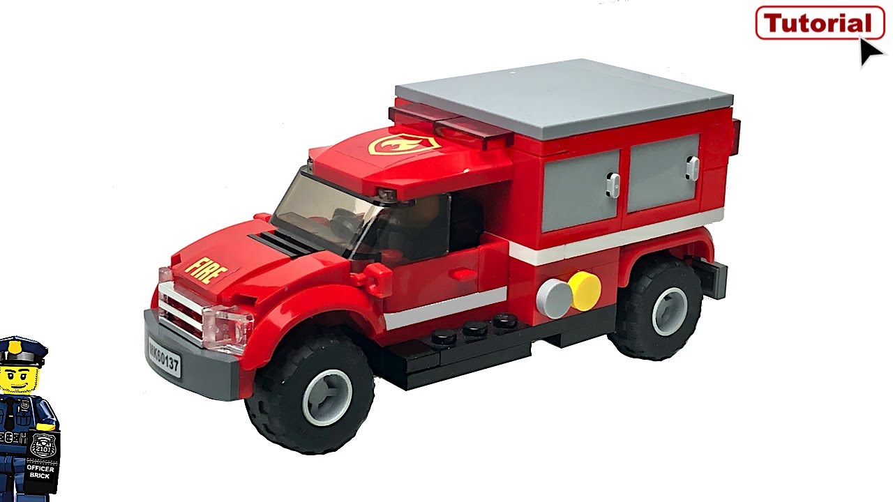 LEGO City Fire Light Rescue Truck MOC Tutorial