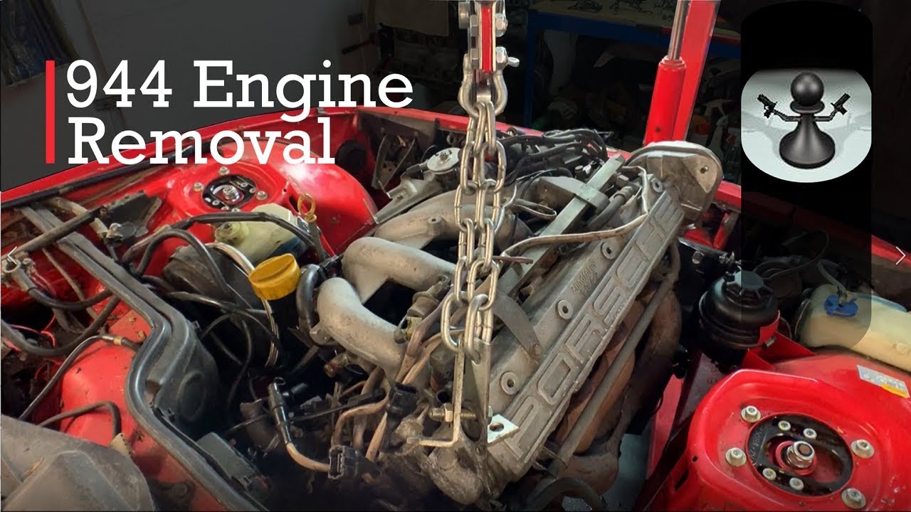 Porsche 924 S Turbo Build 1 - 944 Engine Removal