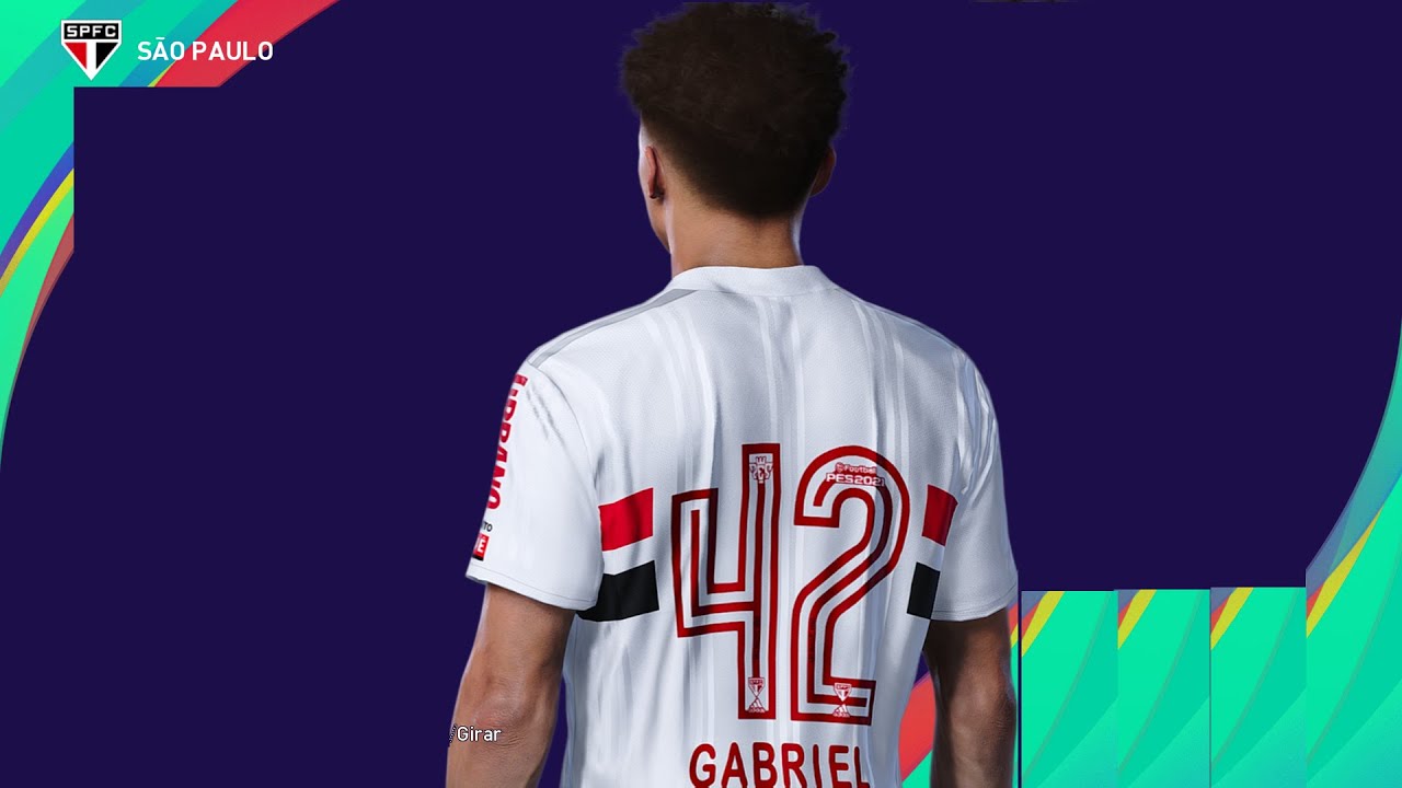 C&oacute;pia de base do meia Gabriel Sara do S&atilde;o Paulo no Pes 2021 - base copy