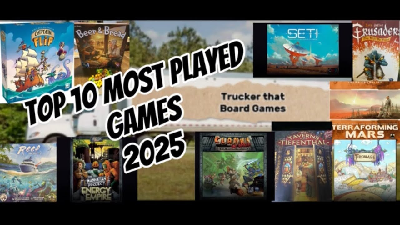 2025 Most played board games