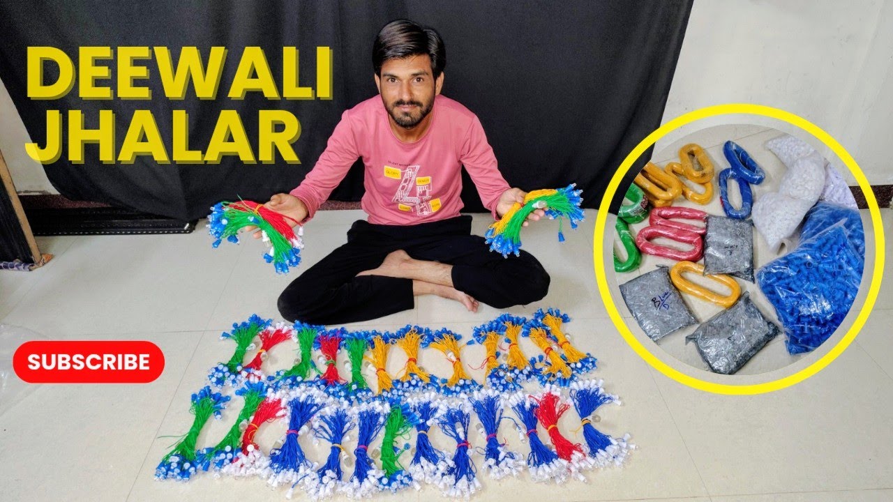 How to make diwali jhalar । झालर बनाए सबसे आसान तरीके से । Diwali light decoration । A2Z EXPERIMENT