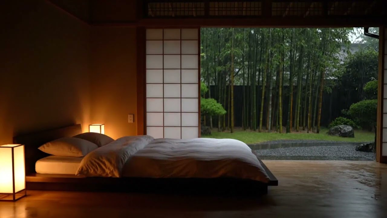 Deep Sleep + Stress Relief on a Rainy Day   Relax the Mind and Body with Calming Music