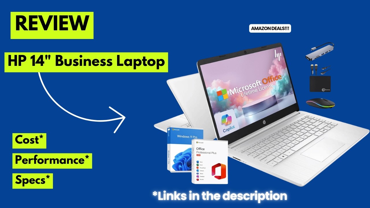 HP 14” Business Laptop Review – 16GB RAM, 628GB Storage, Win 11 Pro & Lifetime Office