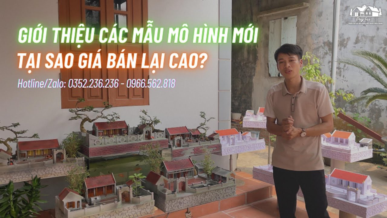 Ra mắt các mẫu mô hình tiểu cảnh sân vườn mới - Tại sao giá bán lại cao? | Duy Tài Mô Hình