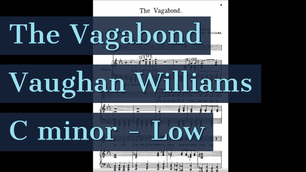 The Vagabond Piano Accompaniment Low Key Songs of Travel Karaoke