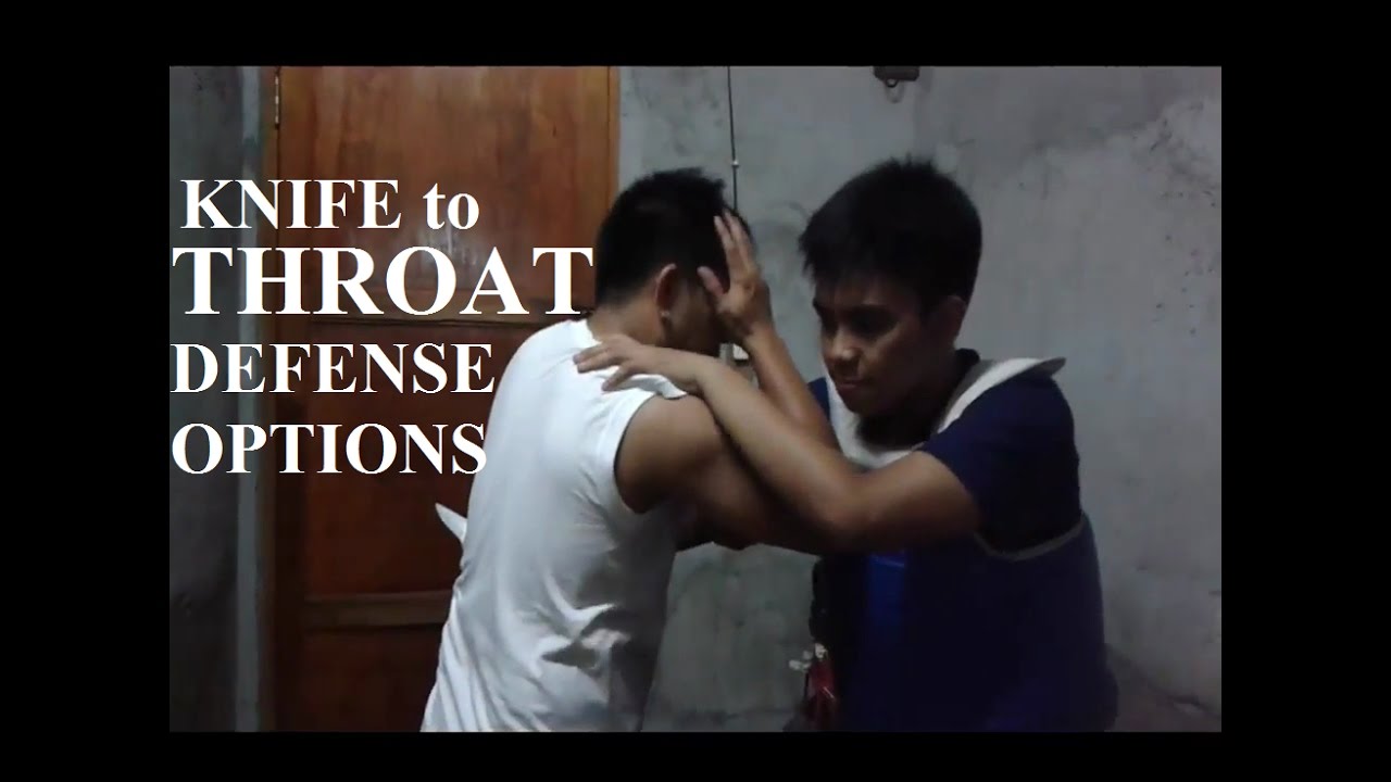 Kali Empty Hands Tutorial: Knife to Throat Defense Options (RRK-Abon Taktikal)