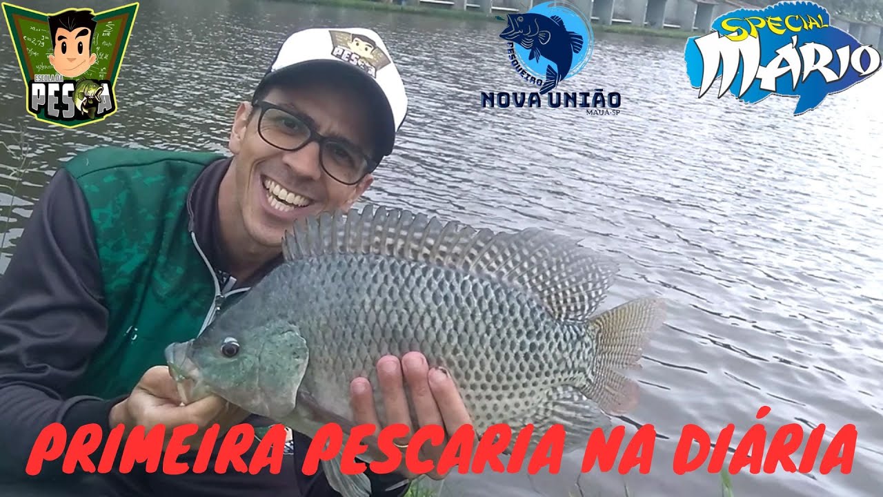 #272 - ARRISQUEI PESCAR NA DI&Aacute;RIA (PESCA LIVRE) - PESQUEIRO NOVA UNI&Atilde;O