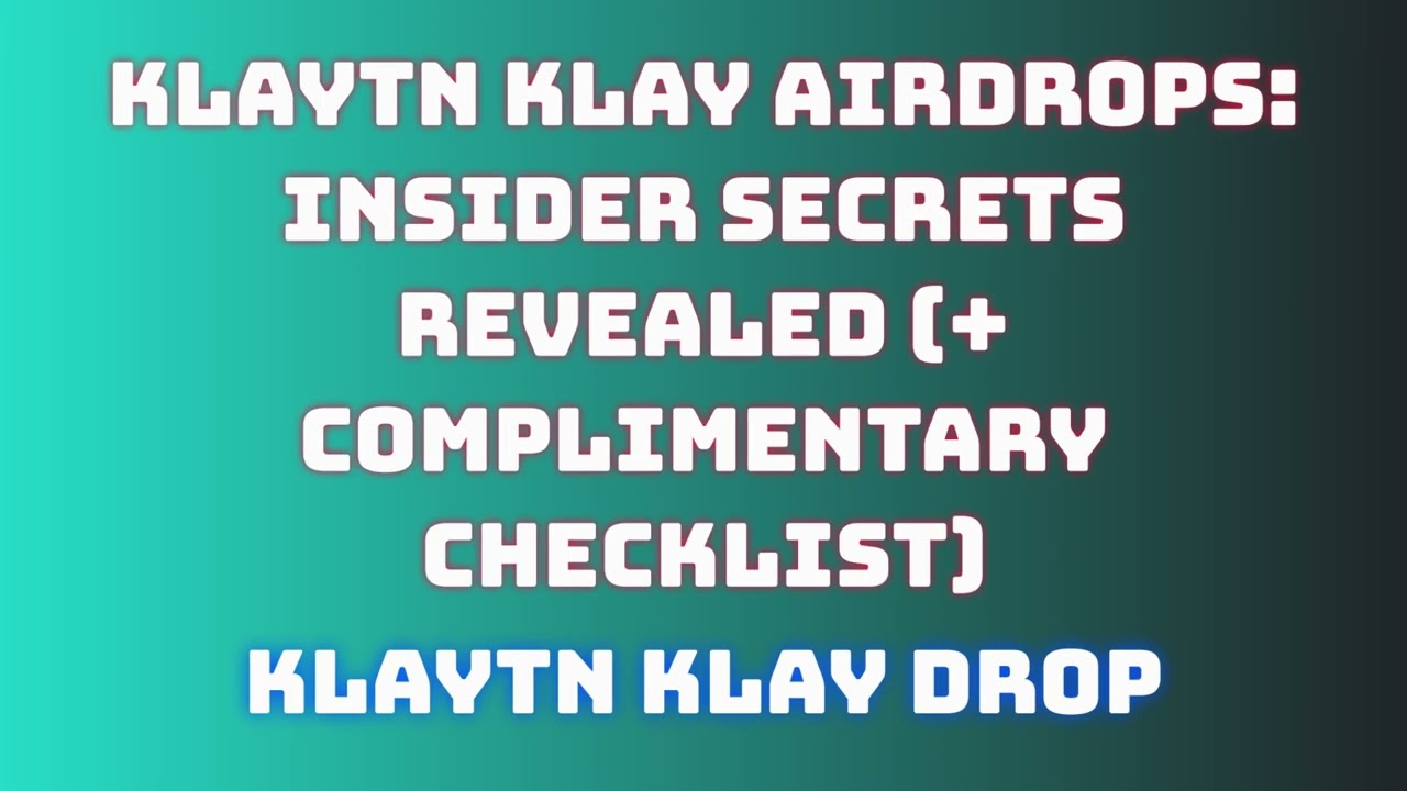 Get Free Klaytn KLAY Airdrop  | Learn How to Swap or Sell Klaytn KLAY Airdrop