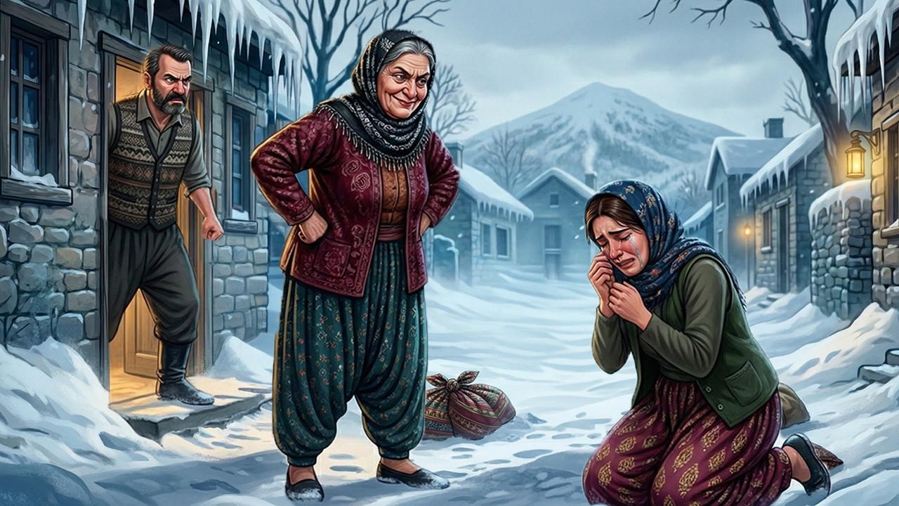 Kaynana Oğluna “Ya Ben Ya O” Dedi… Gelin Sokağa Atıldı!