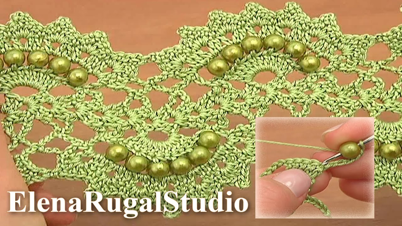 Beaded Crochet Lace Tape  Part 1 of 2