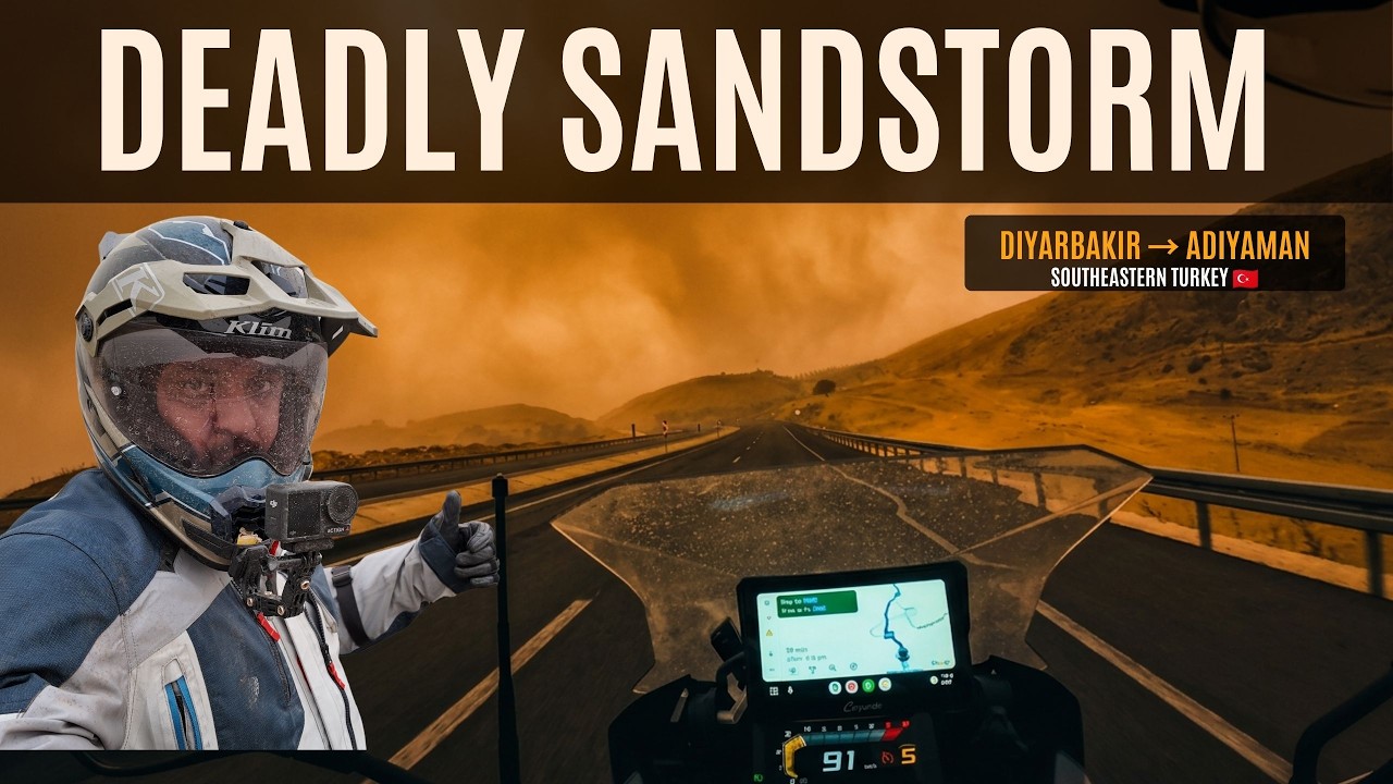 Stuck in Sandstorm | Worst Weather Ride of Turkey | Around Turkey