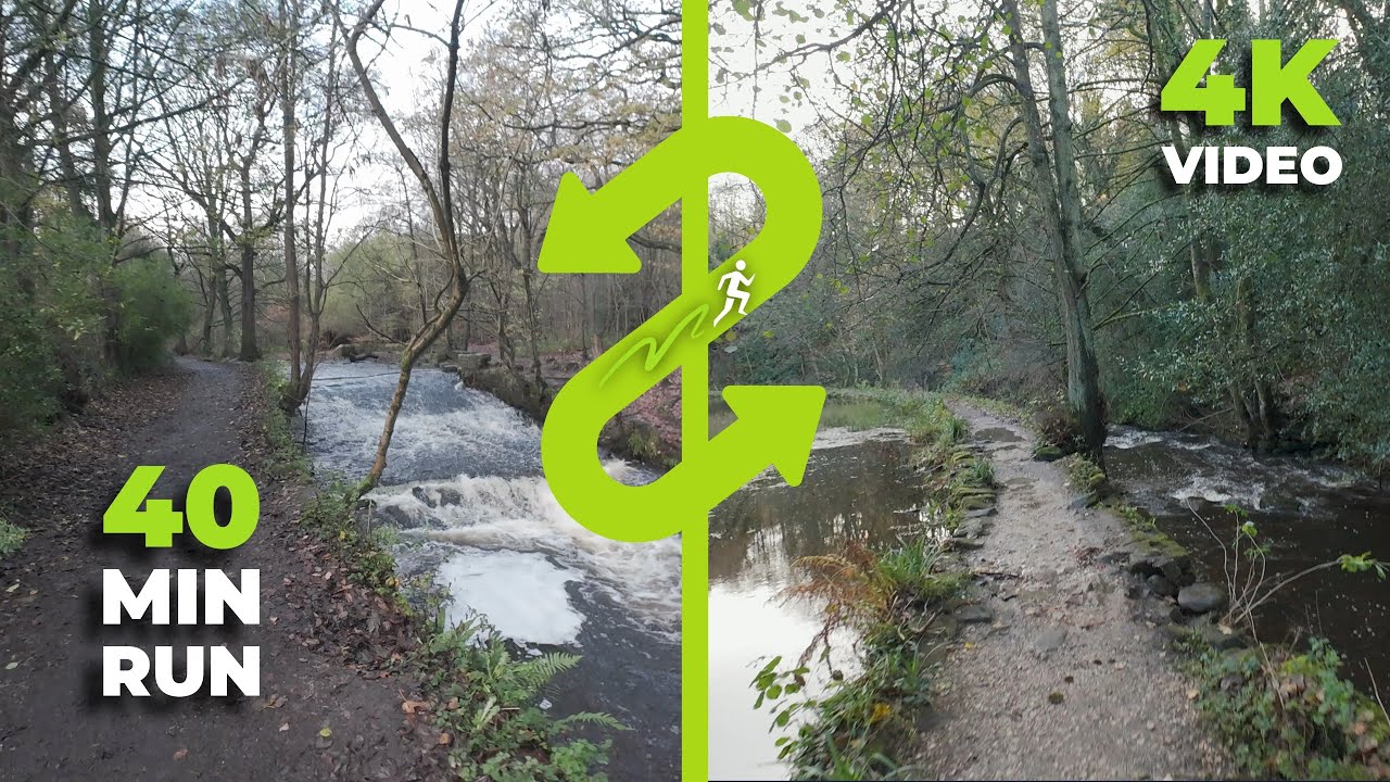 There & Back Along the River – Running POV  | Relaxing Virtual Treadmill Run