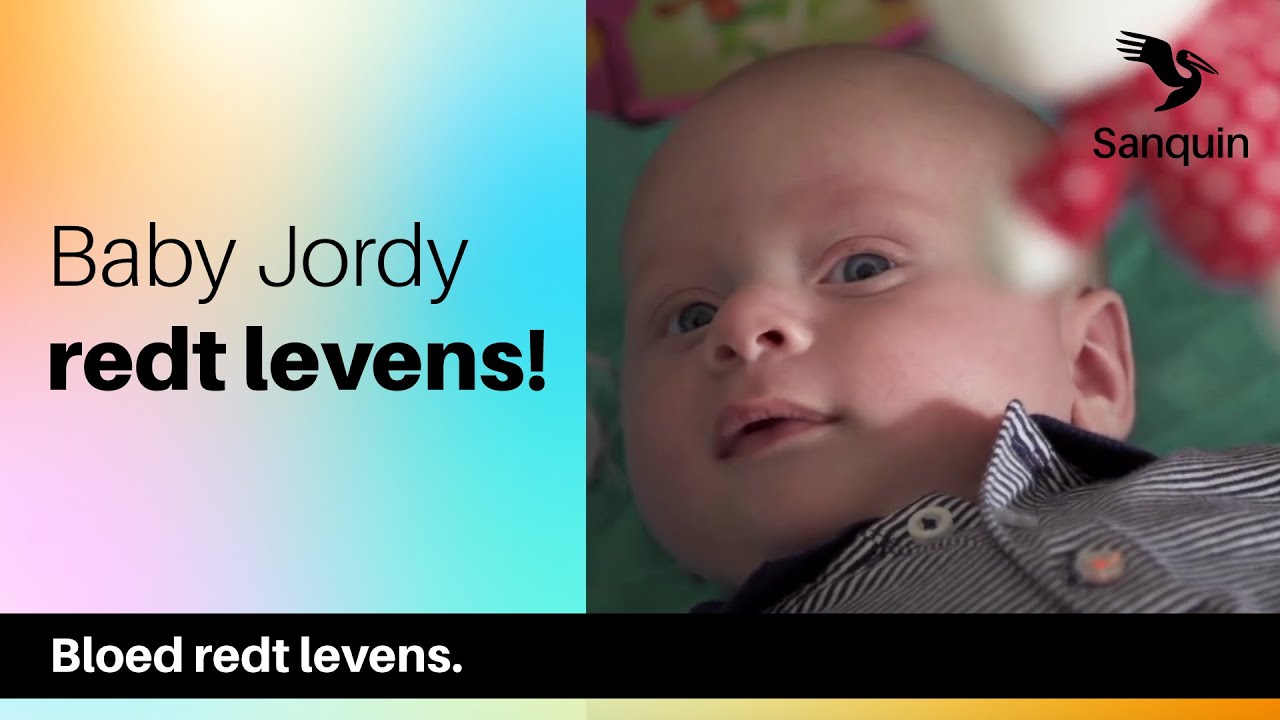 Baby Jordy kan met zijn navelstrengbloed levens redden