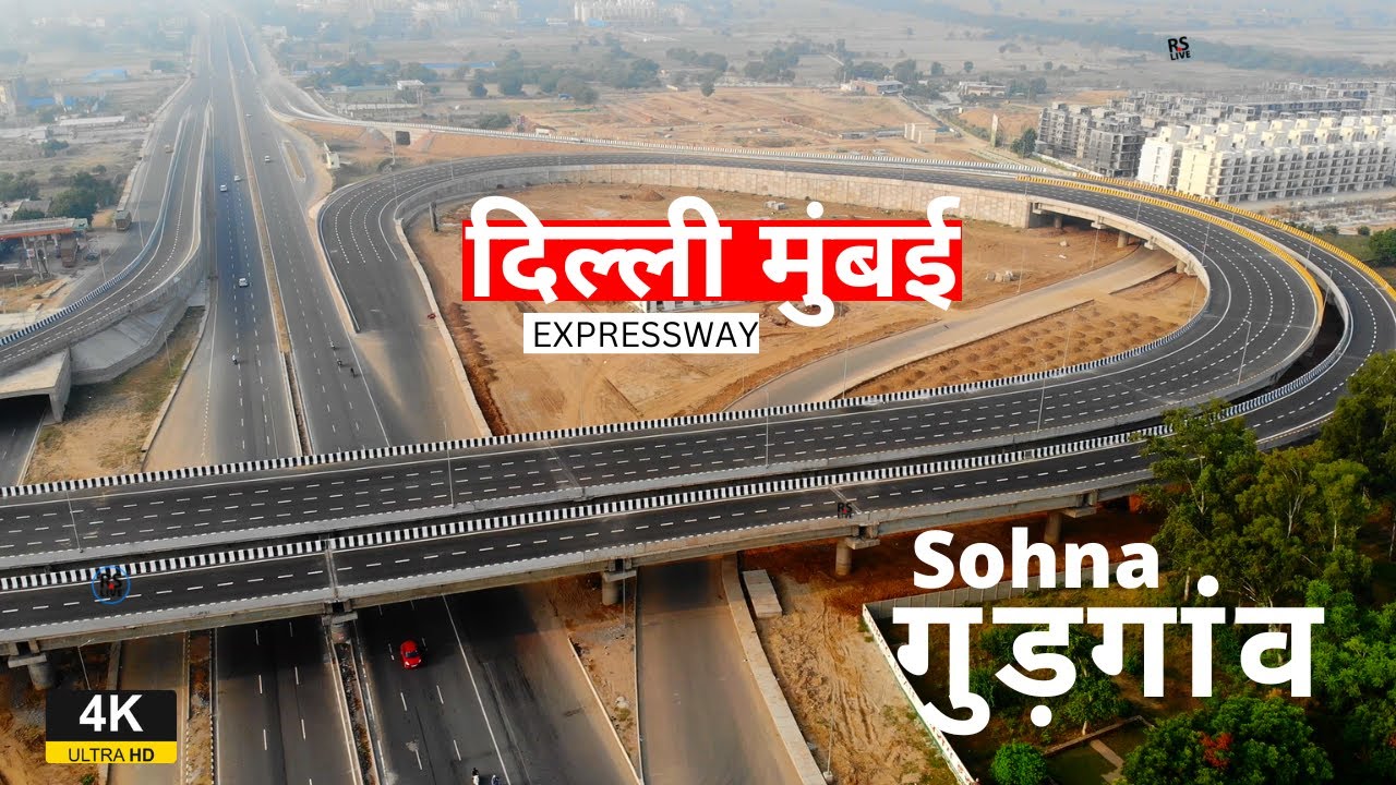 DELHI MUMBAI EXPRESSWAY UPDATE FROM SOHNA GURGAON | #rslive | 4K