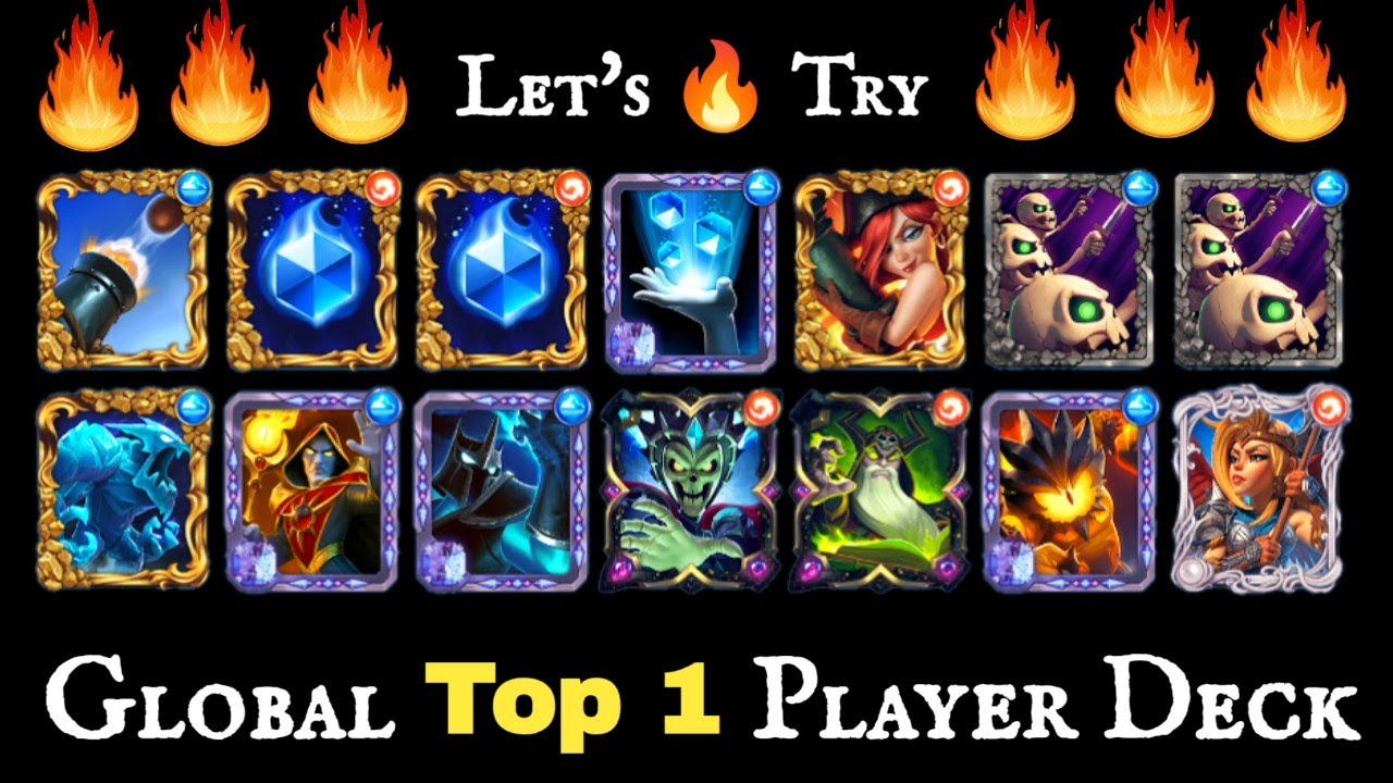 Let's Try 🔥 Global Top 01 Player Deck! Castle Crush 