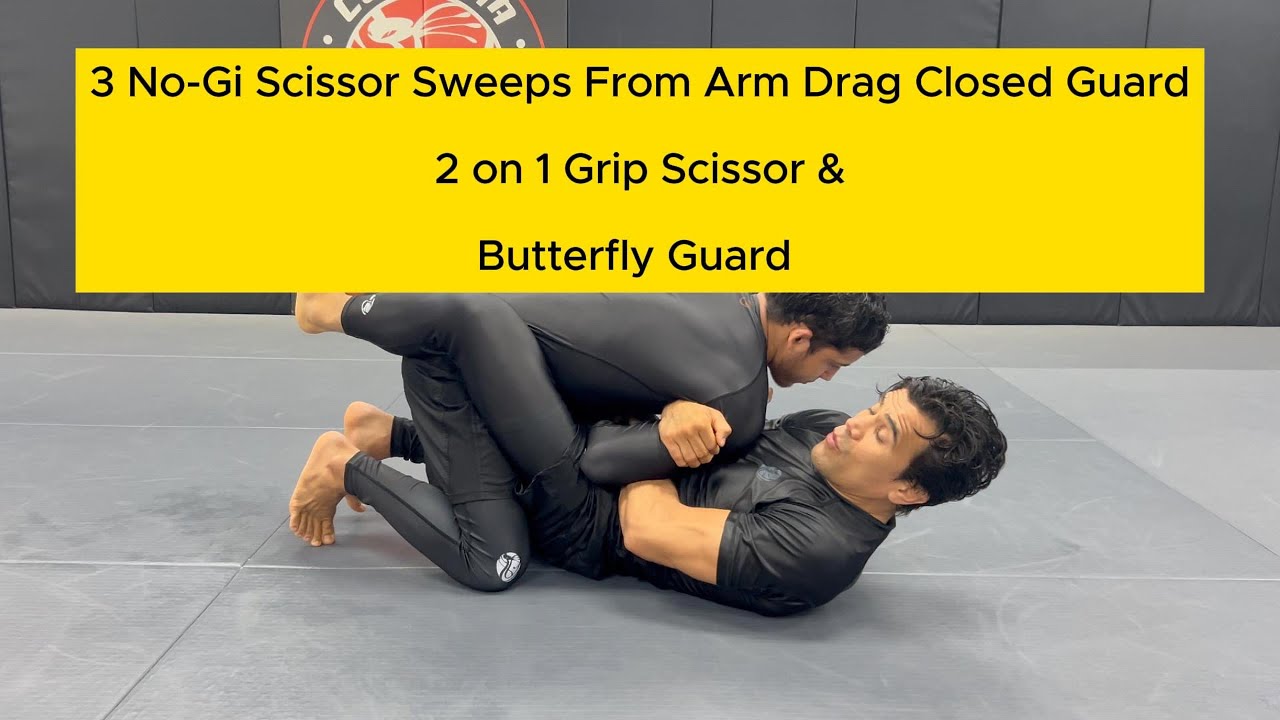3 Scissor Sweeps From Closed Guard Every BJJ White Belt Should Learn | Cobrinha BJJ