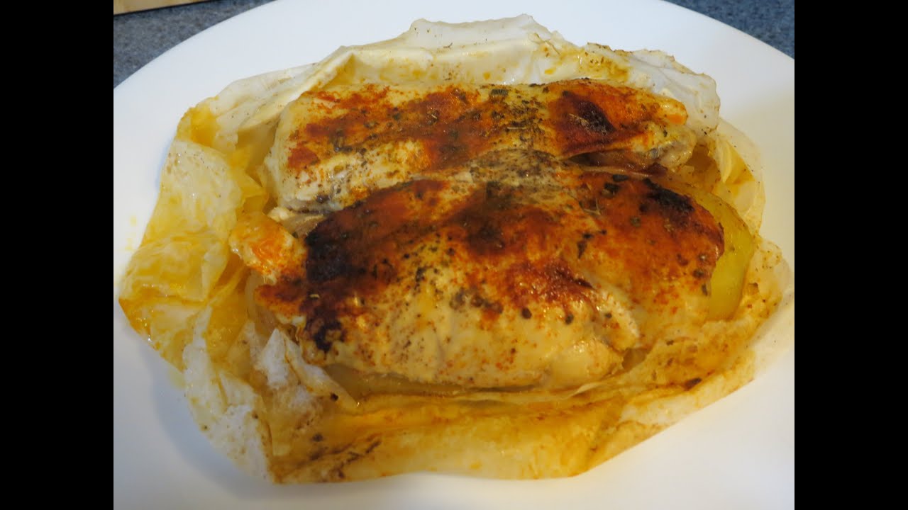 Poitrine de poulet et légumes en papillote / Chicken Breast and Vegetables in Foil