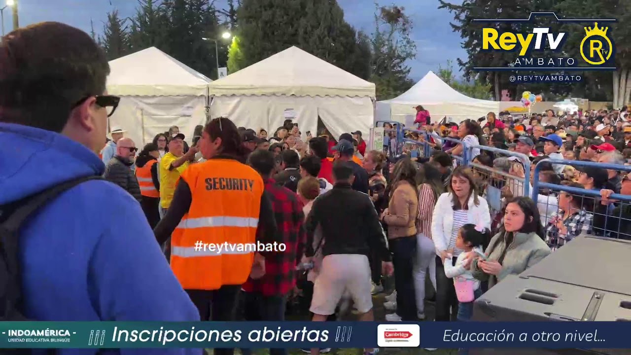 festival de música nacional desde el Parque las Flores