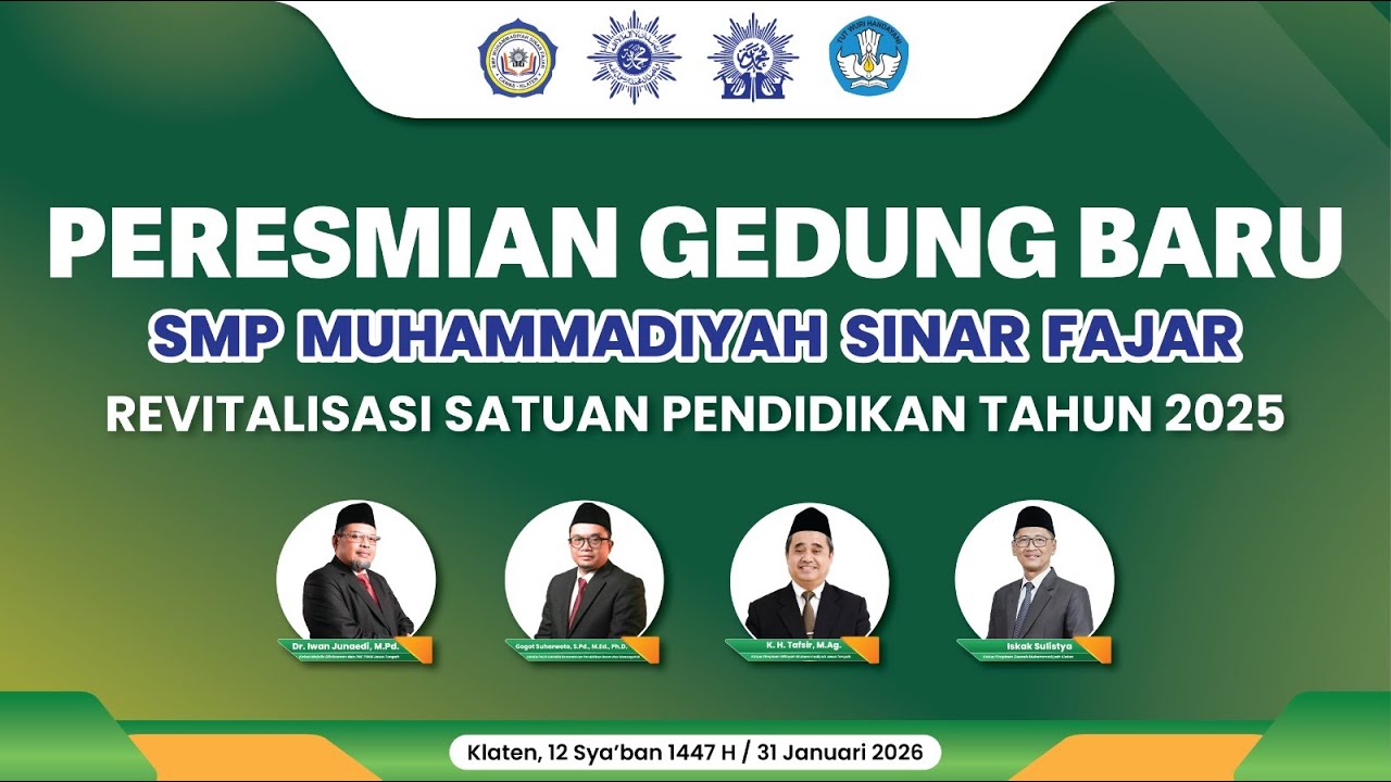 Peresmian Gedung Baru 2026|| SMP Muhammadiyah Sinar Fajar
