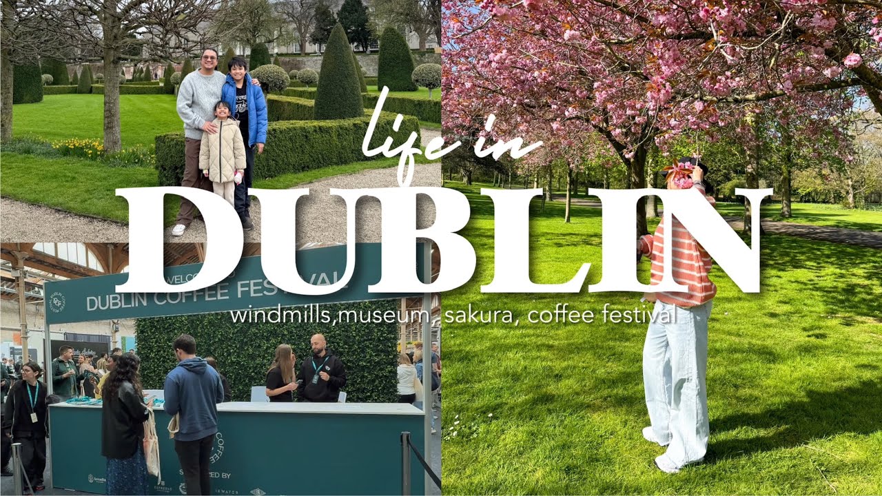 Oh Sunny Days🌞 museums, cherry blossoms🌸, beach & dublin coffee festival