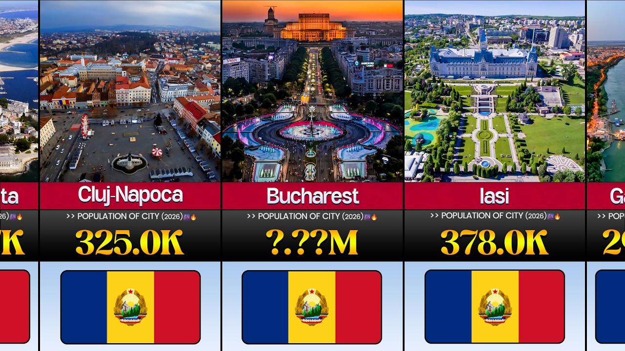 Top 100 Biggest Cities in Romania by Population (2026) 🇷🇴🏙️📊 | CompareIt