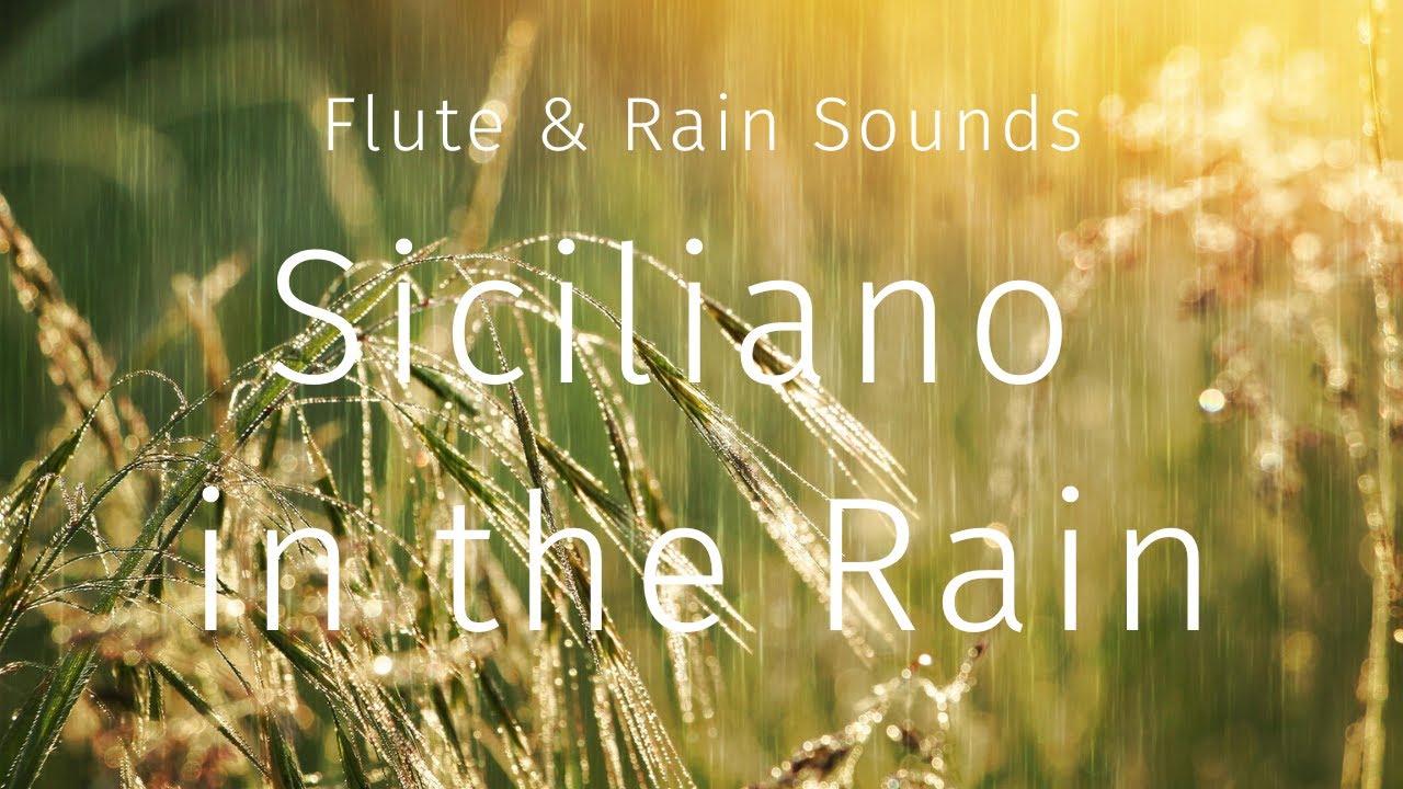 1 Hour Relaxing Flute Music with Rain Sounds | Paradis: Sicilienne