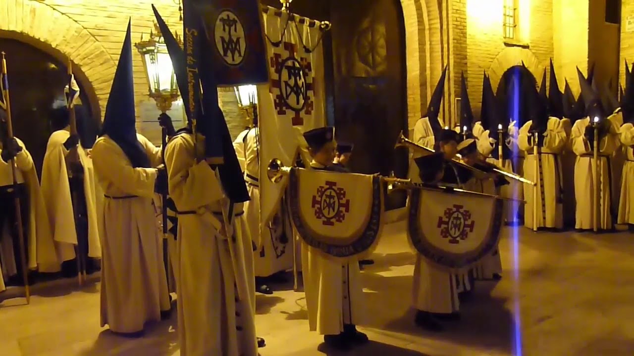 Semana Santa Zaragoza covi 2020 la Piedad 03 viernes cierre en San Nicolás 2018