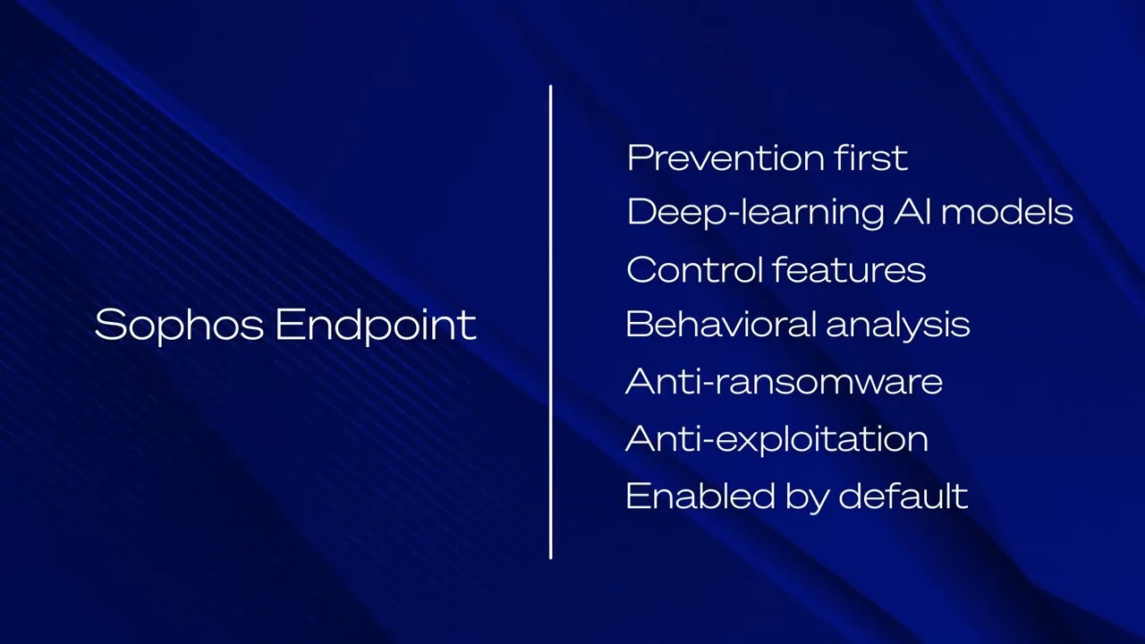 Sophos Endpoint and EDR Overview
