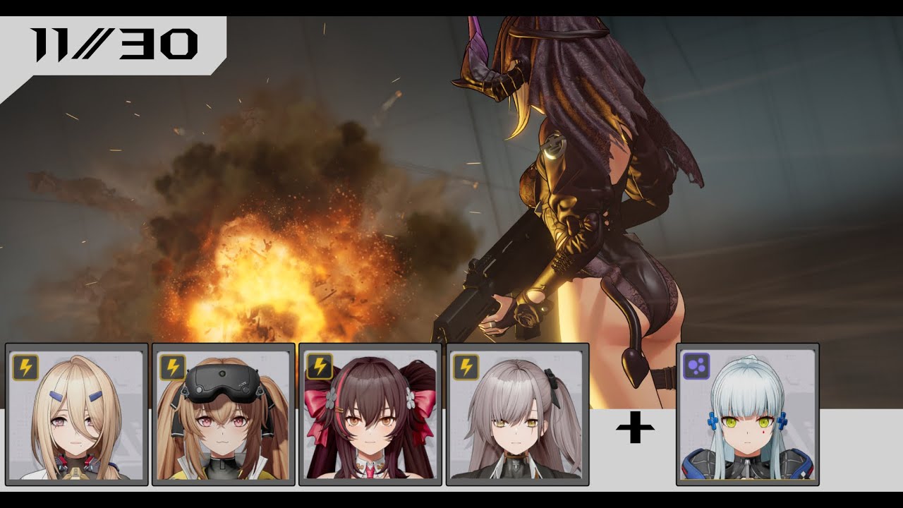 [Girls' Frontline 2: Exilium] Gunsmoke Deichgraf Festung Guide (11/30): Electric w/ Klukai