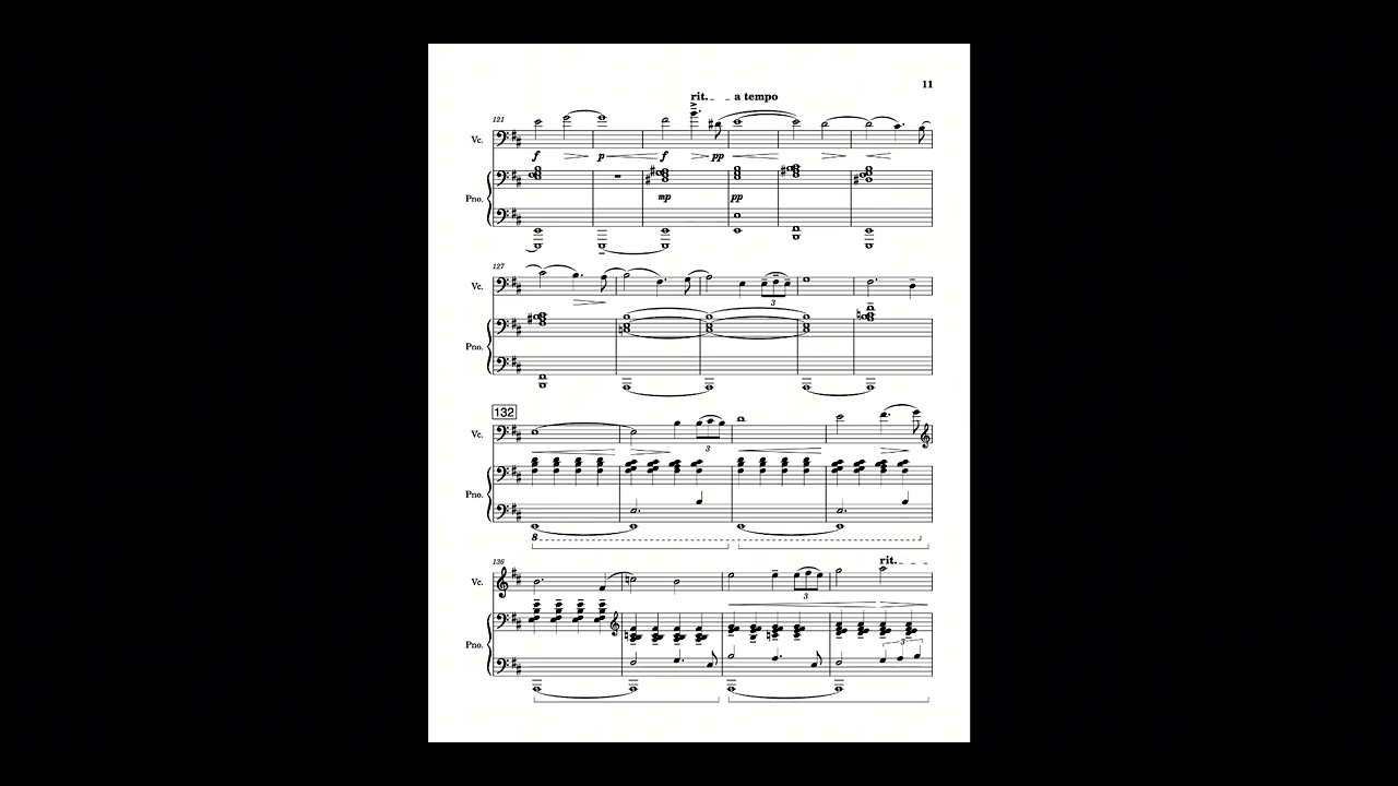 Cello Sonatina No. 2 Op. 17 'De las Cenizas' Mvt. III 'Del Fuego'