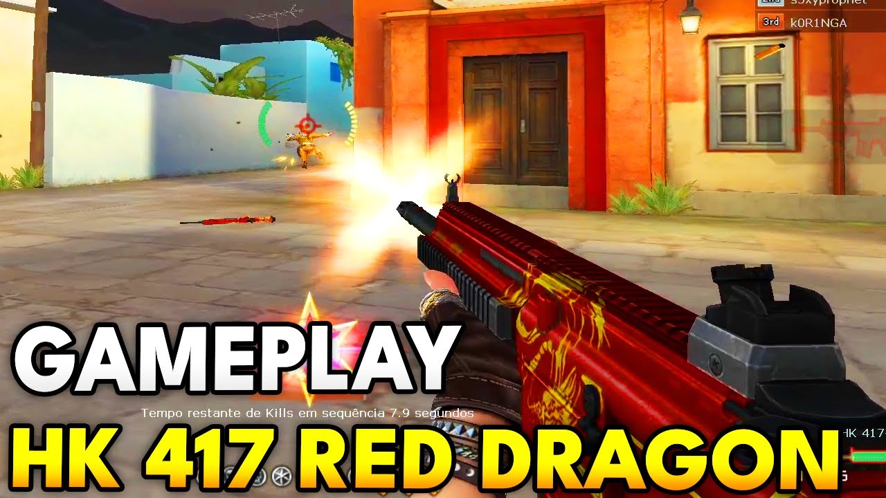GAMEPLAY DA HK-417 RED DRAGON! A FAMOSINHA ARMA DE TAP! (CROSSFIRE BRASIL)