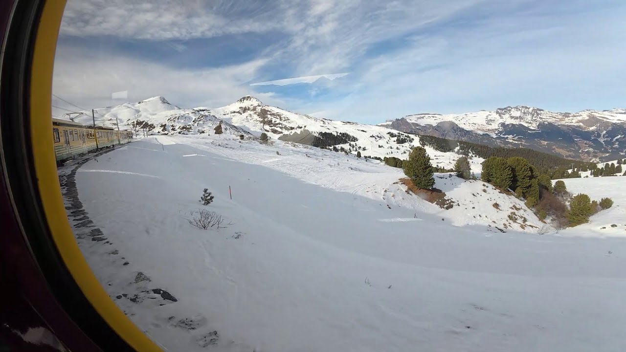 Wengernalpbahn | cog railway ride from Kleine Scheidegg to Grindelwald, Switzerland