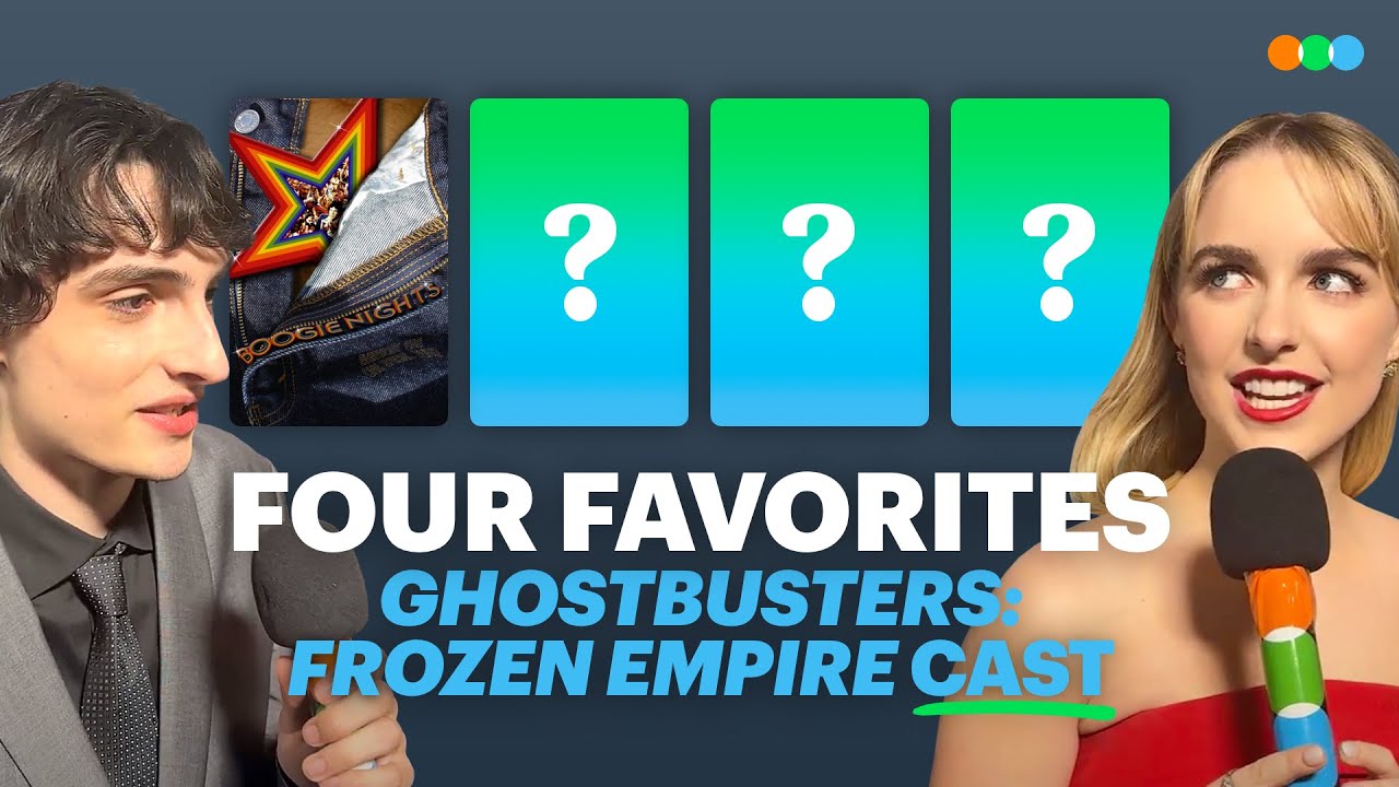 Four Favorites with Ghostbusters' Finn Wolfhard, Mckenna Grace, and James Acaster