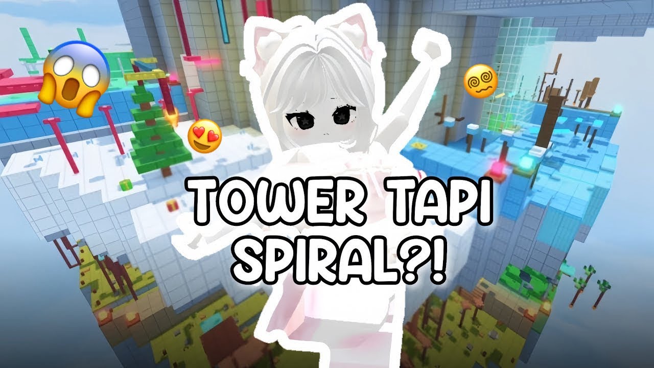 CHALLENGE NAMATIN TOWER YANG BENTUK NYA SPIRAL 🌀😱!!! || ROBLOX INDONESIA 🇮🇩