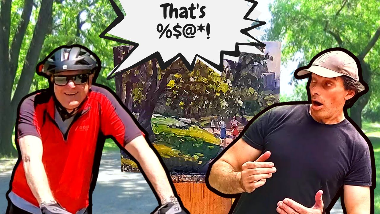 New York City Plein Air Painter Gets a Compliment
