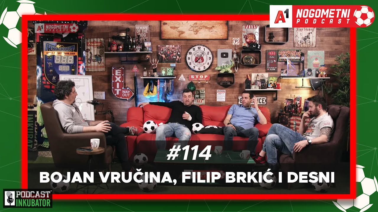 A1 Nogometni Podcast #114 - Bojan Vručina, Filip Brkić i Desni