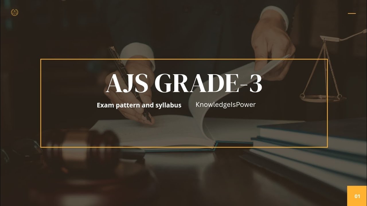 AJS Grade -3, Exam pattern and syllabus.