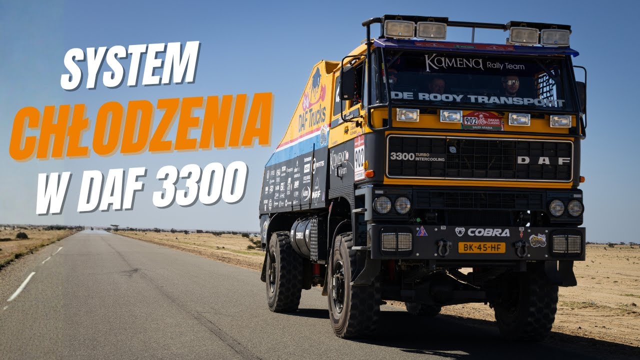 Chłodzenie NRF w dwusilnikowym DAF 3300.