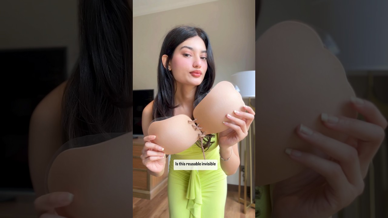 Invisible Bra for Backless & Deep Neck Dresses | Reusable, Affordable, and Supportive! #shorts