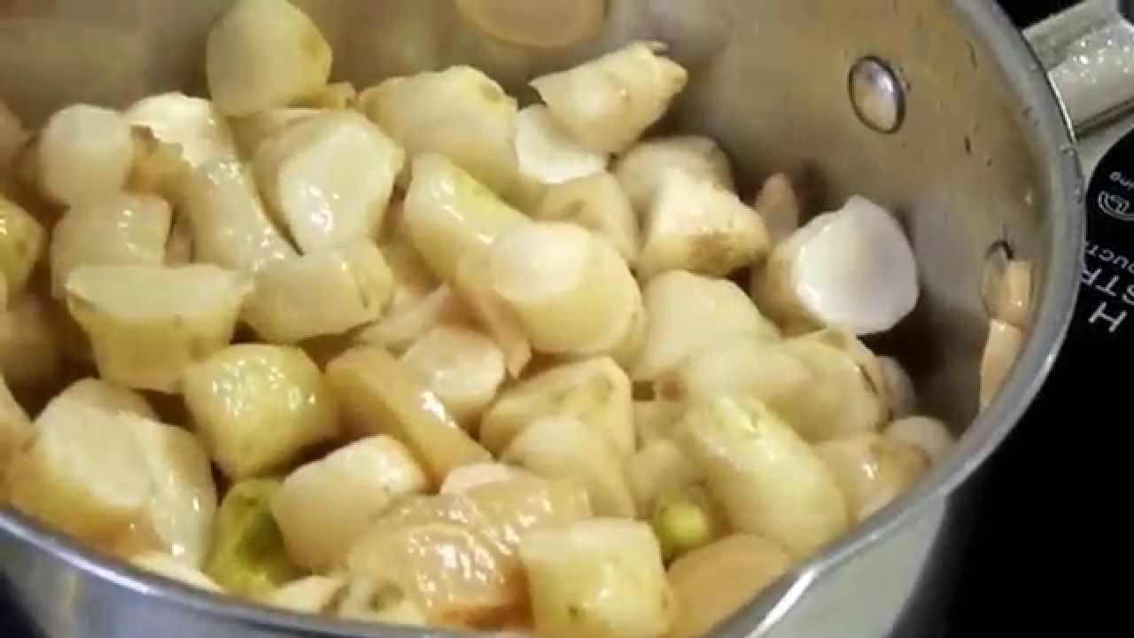 Csicsóka krémleves-Hagymás alappal, puffasztott amaránttal