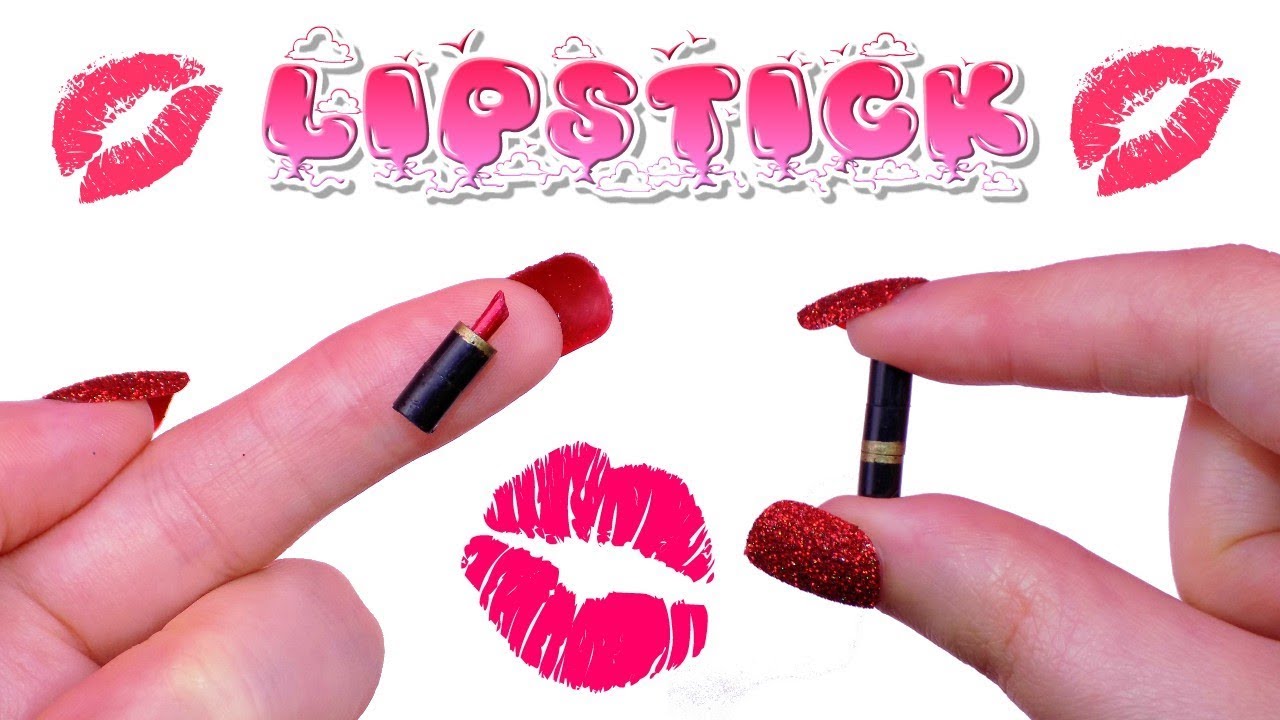 DIY Miniature Dollhouse Realistic Lipstick 💄 How to Make Miniature Dollhouse Things