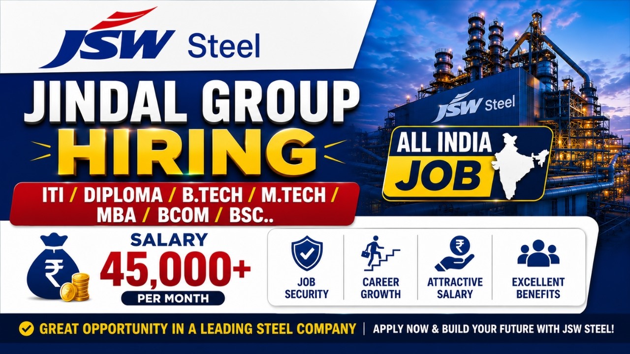 JSW Steel Recruitment 2026 | JSW Steel Recruitment 2026 | Private company job Vacancy 2026 | Job