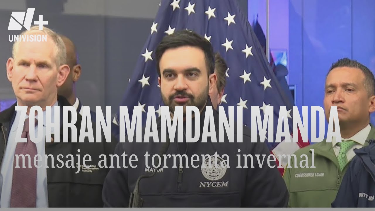 Mensaje de Zohran Mamdani, alcalde de Nueva York, ante llegada de tormenta invernal