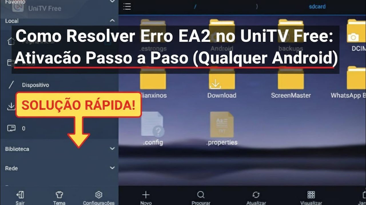 Como Resolver Erro EA2 no #unitvfree  Ativa&ccedil;&atilde;o Passo a Passo Qualquer Android