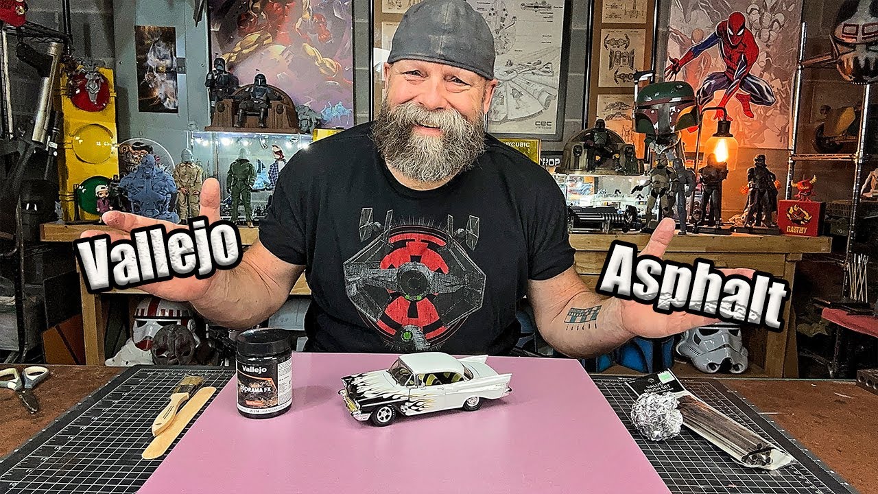 Asphalt Road Diorama Build | Vallejo Black Lava Paste